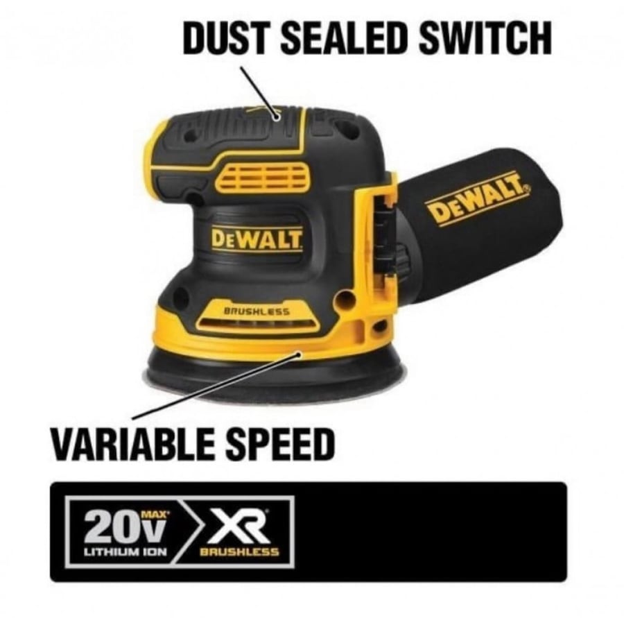 Dewalt جهاز صنفرة (جهاز فقط)