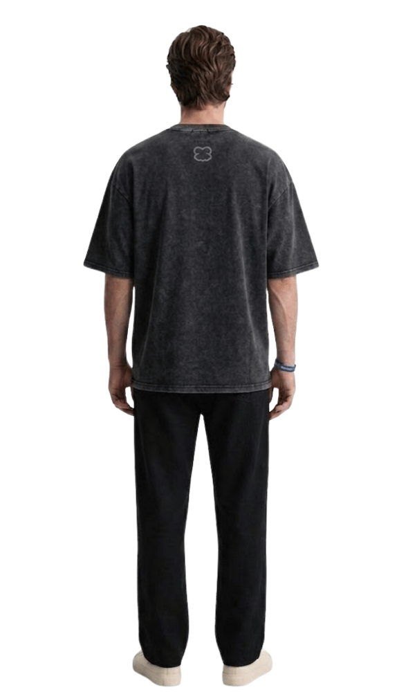 TEDDY BEAR T-SHIRT - WASHED BLACK