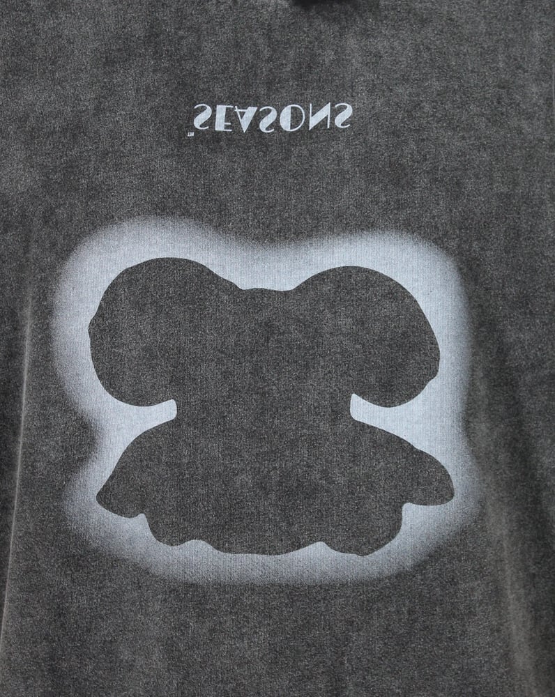 TEDDY BEAR T-SHIRT - WASHED BLACK