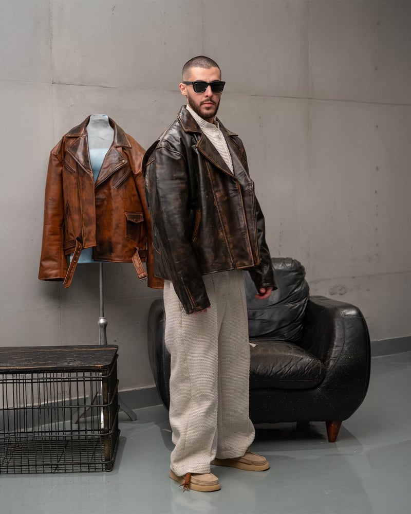 Dark Brown Genuine Leather jacket