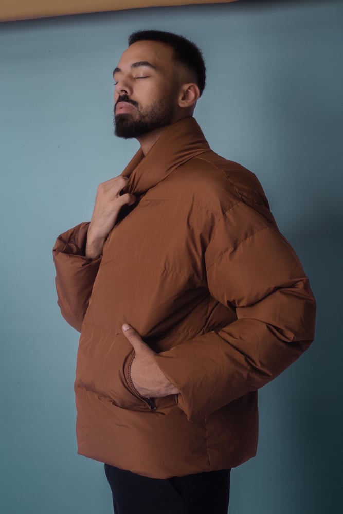 brown jacket