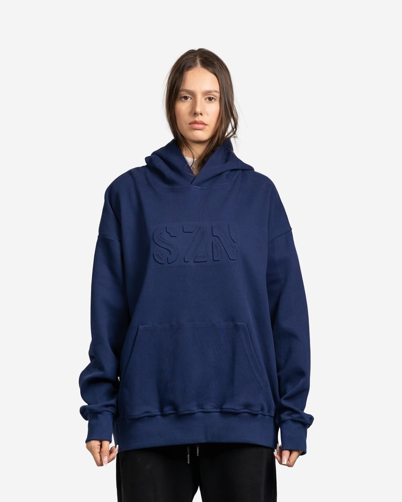 HOODIE WITH SZN LOGO - BLUE
