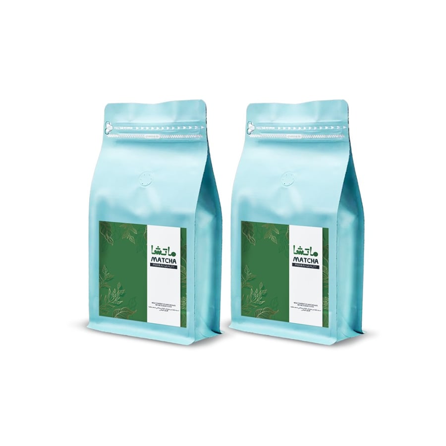 Two packs of matcha latte