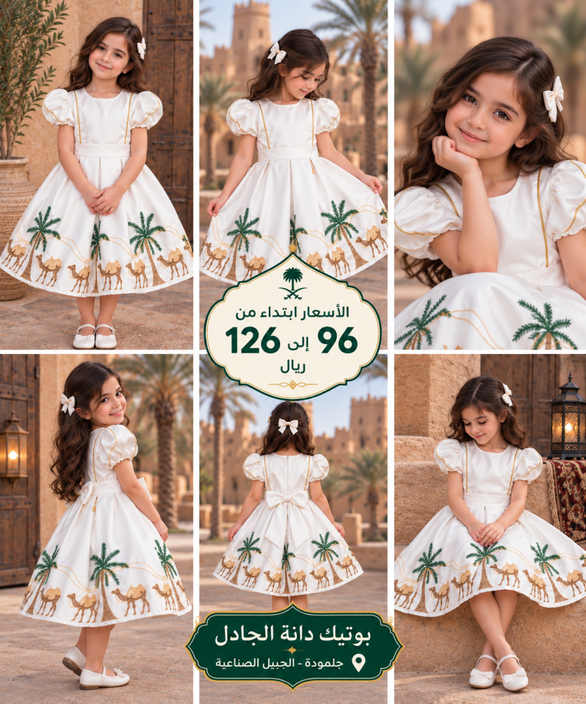 فستان ابيض وطني