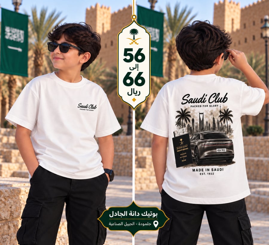 تيشرت اطفال saudi club