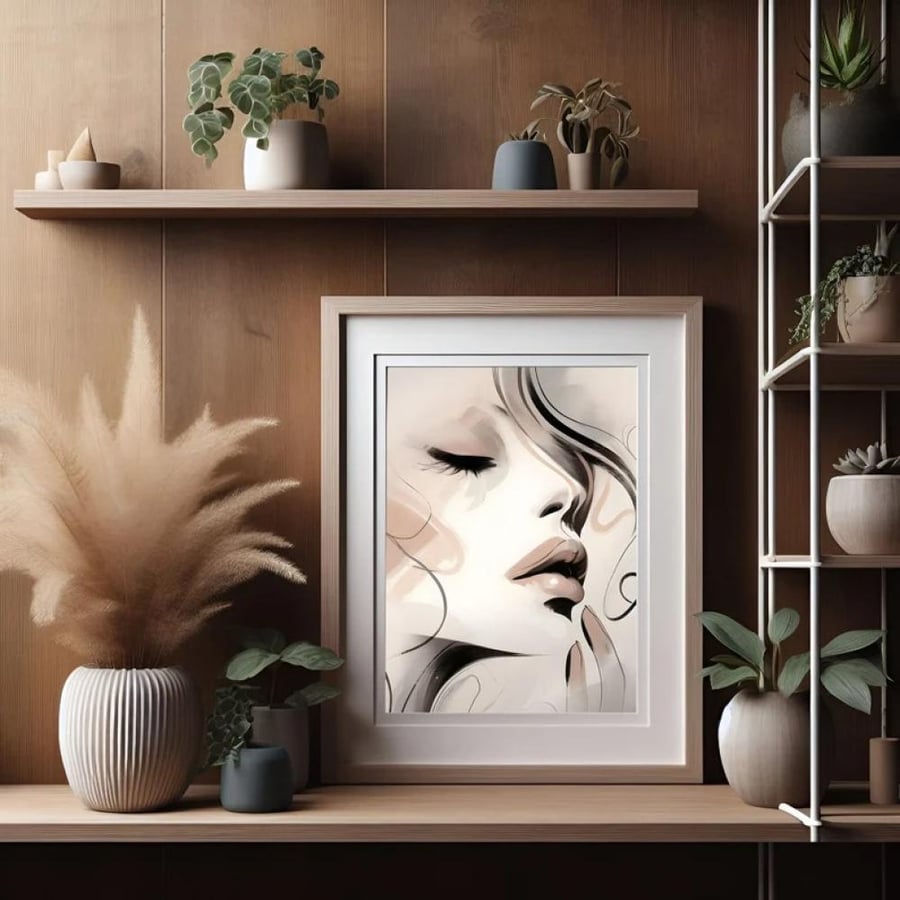 Wall art fabric Italian "print"