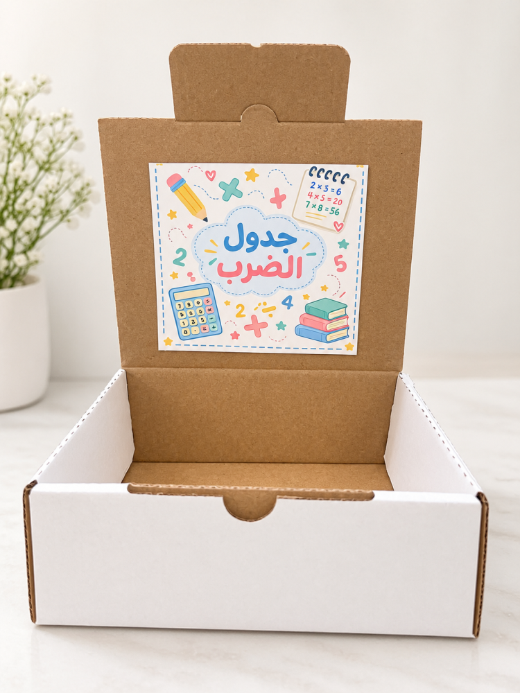 صندوق توزيعات جدول الضرب - فارغ