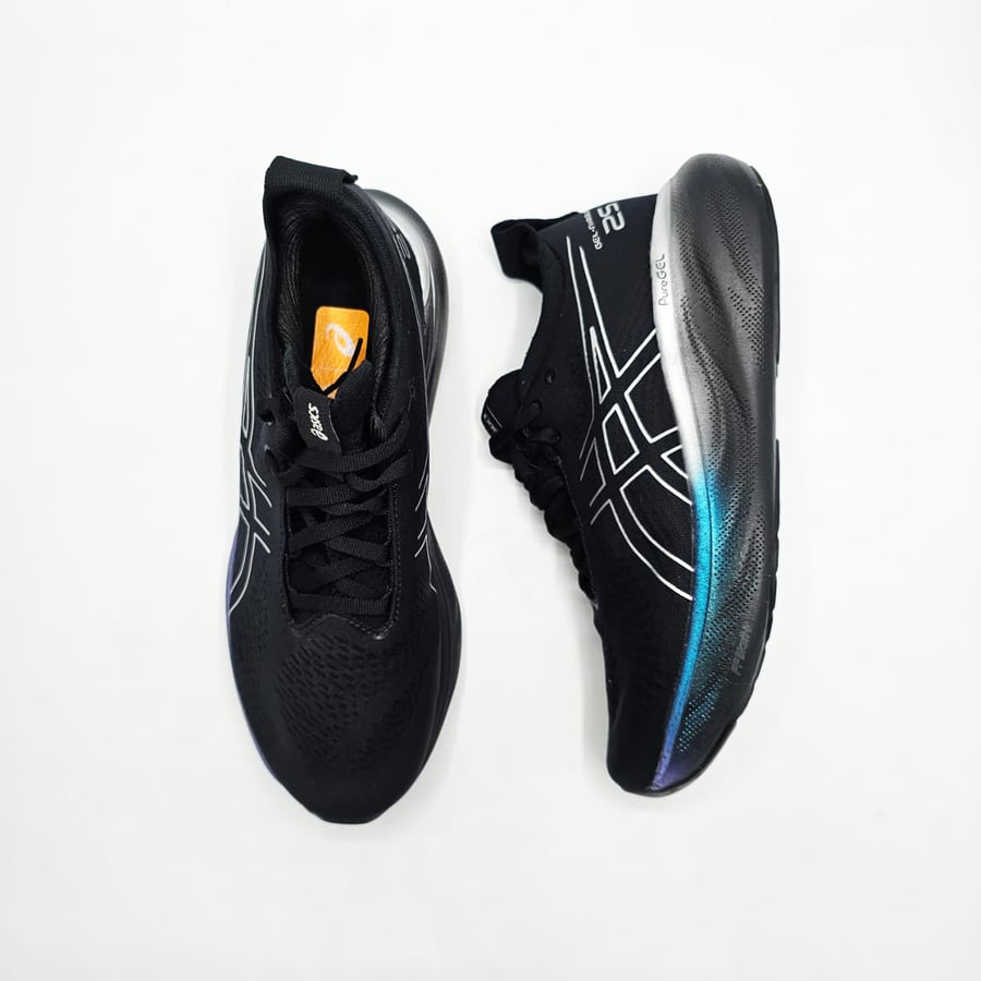 ASICS GEL-NIMBUS 25 – أسود وأزرق كهربائي