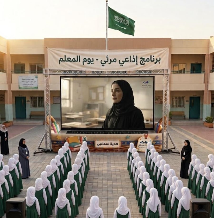برنامج إذاعي ليوم المعلم المرحلة المتوسطة