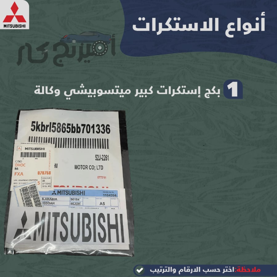 بكج زينة لسيارات ميتسوبيشي