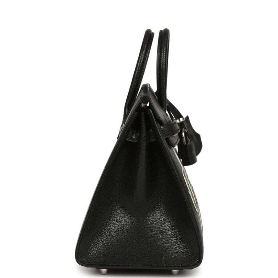 Hermes Birkin 20 Black with Mosaic Beaded Motifs