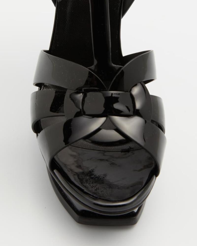 Saint Laurent Tribute Platform Sandal Black