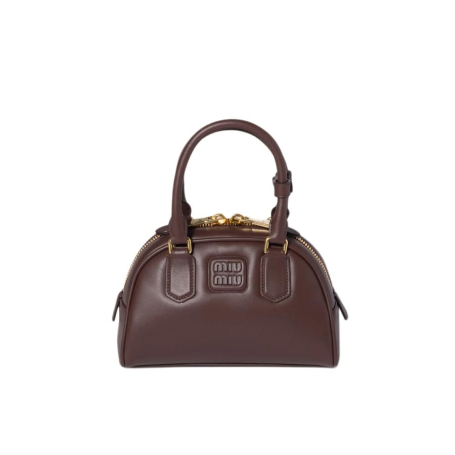 Miu Miu Arcadie Nappa Leather Brown