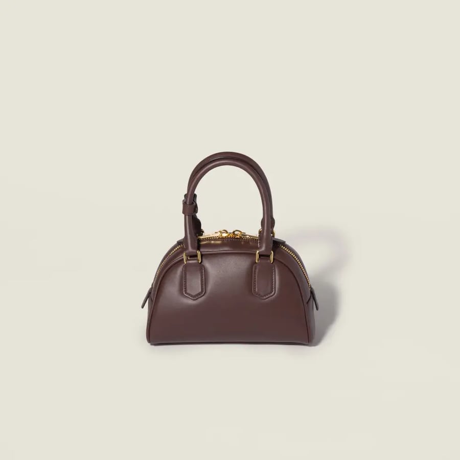 Miu Miu Arcadie Nappa Leather Brown