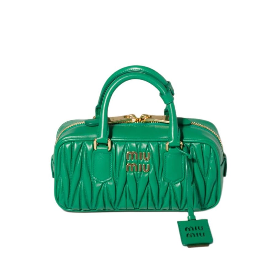 Miu Miu Arcadie Matelassé Nappa Green