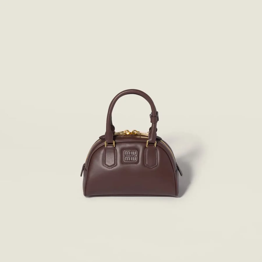 Miu Miu Arcadie Nappa Leather Brown