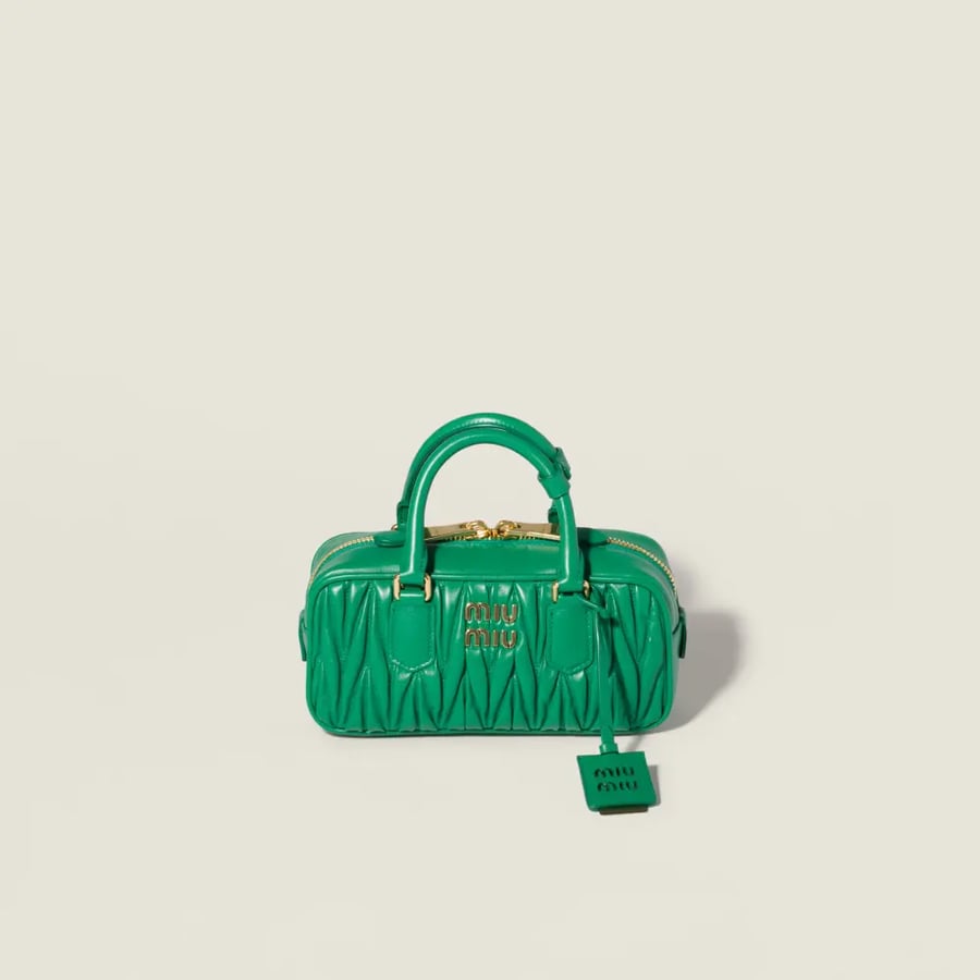 Miu Miu Arcadie Matelassé Nappa Green