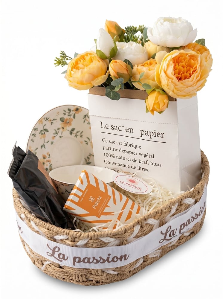 Floral Elegance سلة الأناقة الهادئة