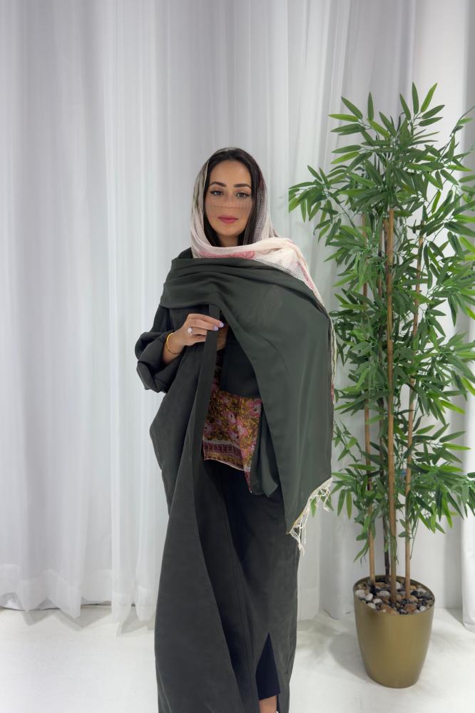 GREEN INDIAN ABAYA