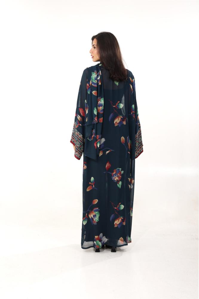 INDIAN CHIFFON ABAYA (SEE-THROUGH)