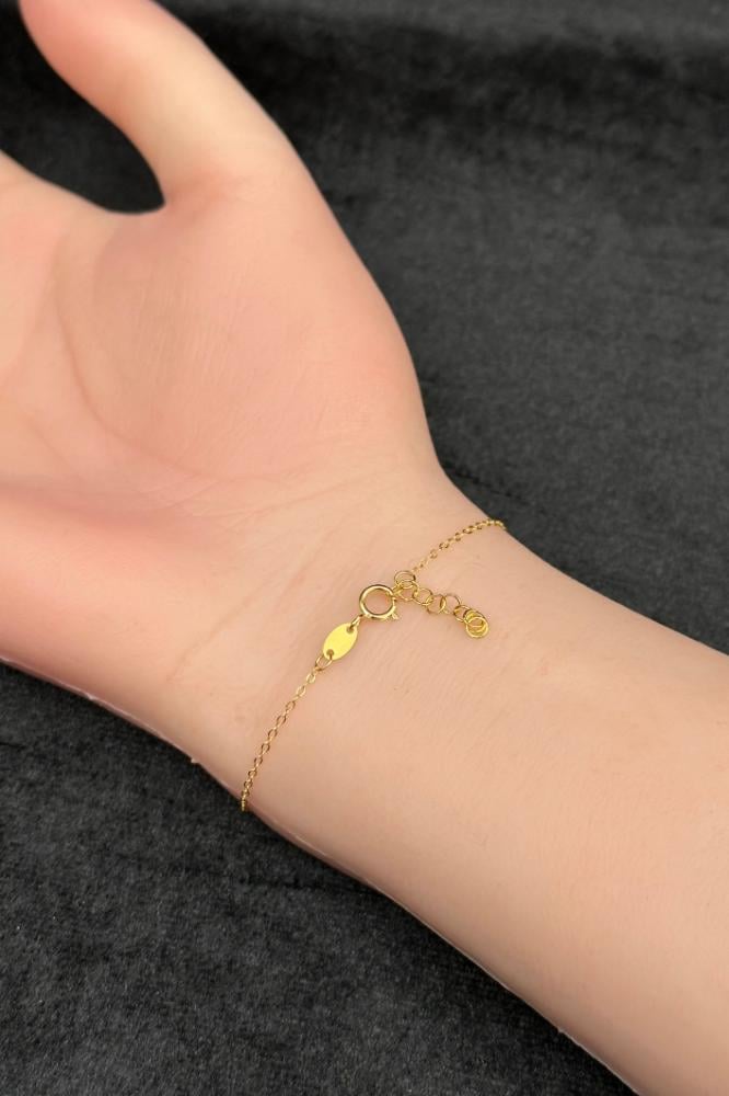 Pure Gold Braided Palm with Circles 21K – Weight from 1.8 to 1.9 g