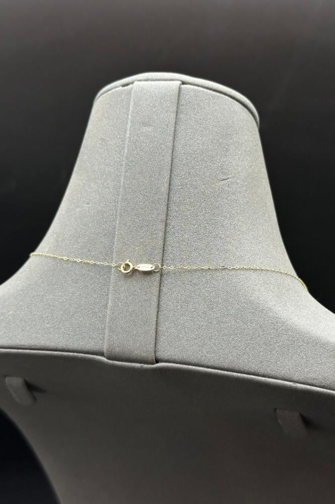 سلسال ذهب ناعم عيار 18 باقيت تصميم الماس راقي وزن 0.8 جرام
