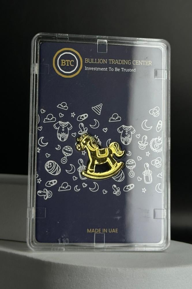 سبيكة ذهب BTC عيار 24 صافي بوزن 2.5 جرام