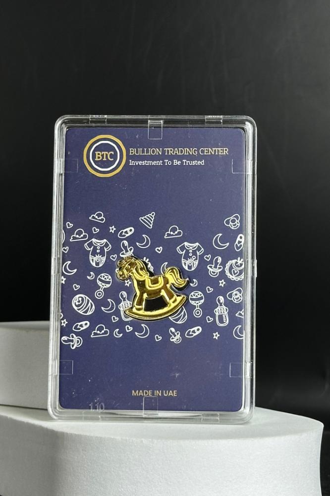 سبيكة ذهب BTC عيار 24 صافي بوزن 2.5 جرام