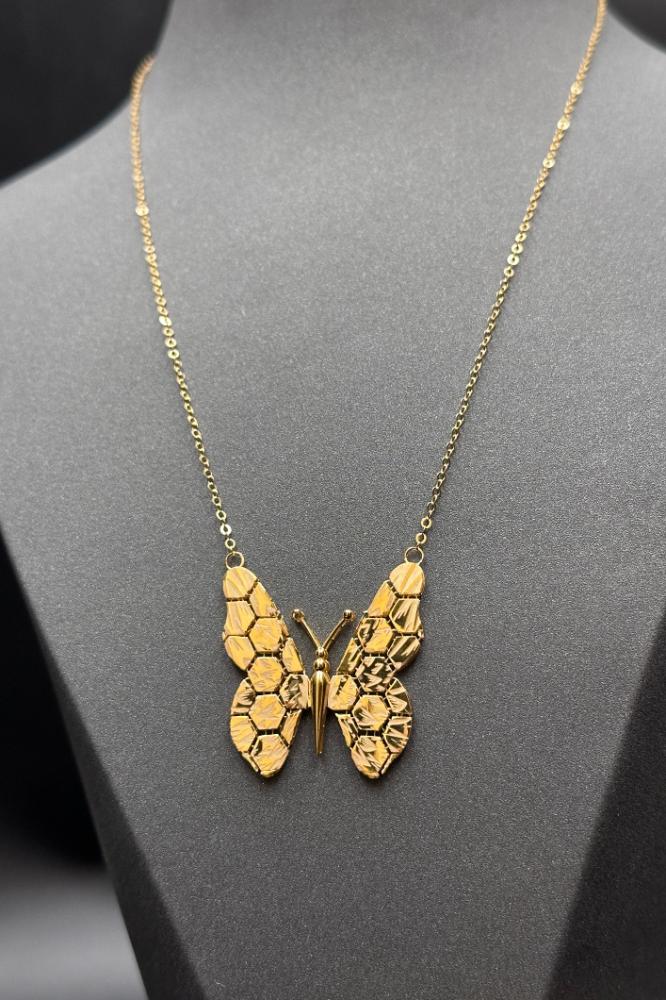 Gold necklace for women 21k with a refined design 4.5 g