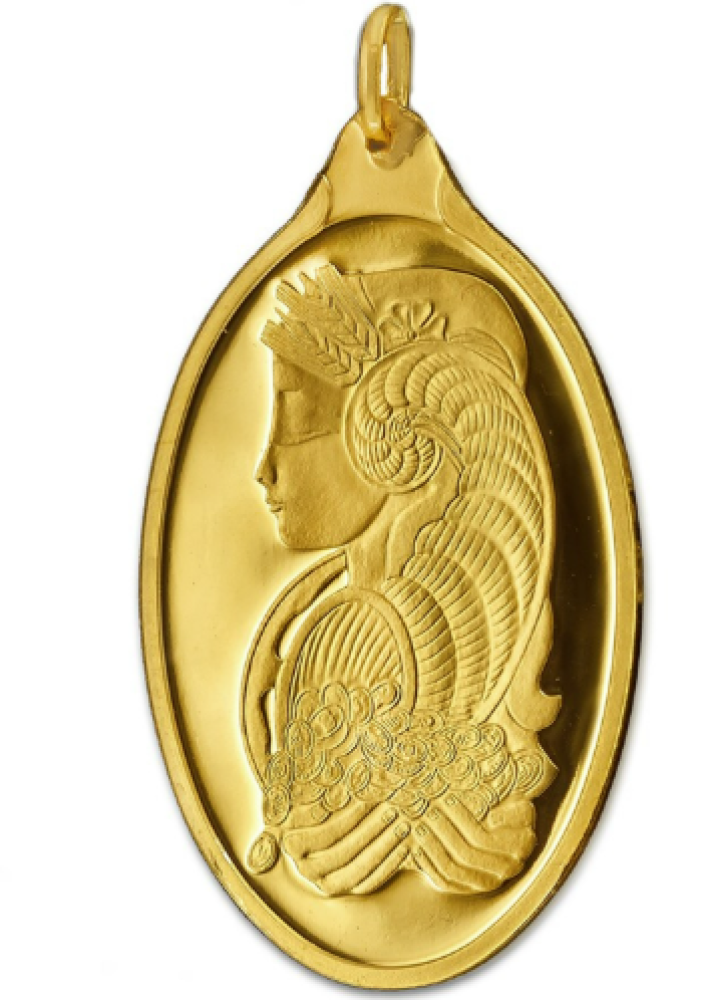 سبيكة ذهب صغيرة 1 جرام عيار 24 مع عروة هديه