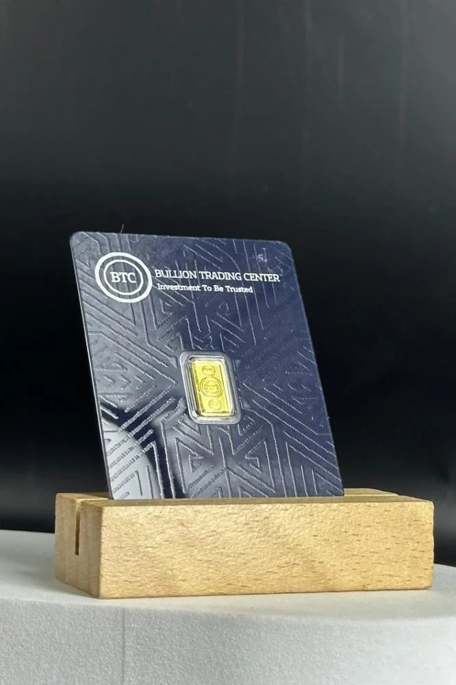 سبيكة ذهب 0.5 جرام عيار 24  براند بي تي سي