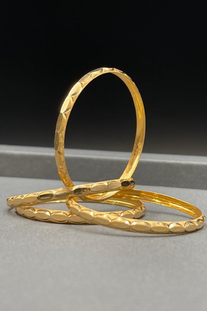 21K Pure Gold Children's Bangles