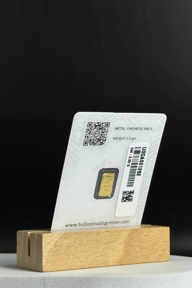 سبيكة ذهب 0.5 جرام عيار 24 مناسب للاسثمار