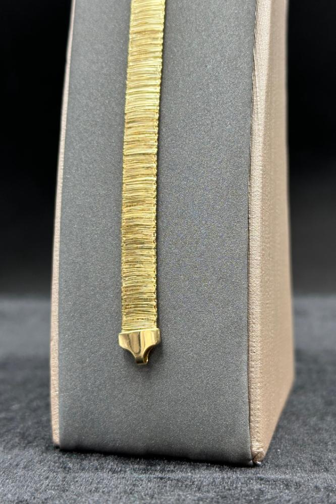 Flat Bracelet (Large Size), Italian Pure Gold, 18K, Weight 8.8 g