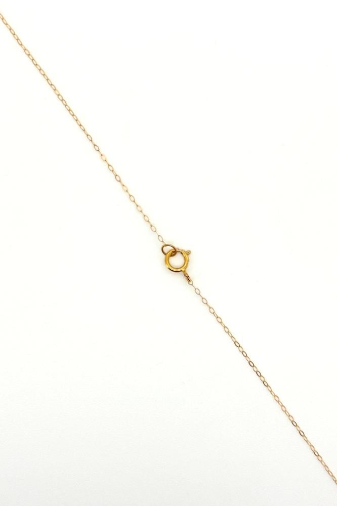 عقد ذهب ناعم عيار ٢١ بتصميم نص مجدول وزن 0.8 جرام بأحدث تصميم