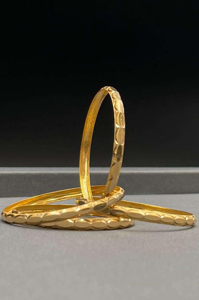 21K Pure Gold Children's Bangles