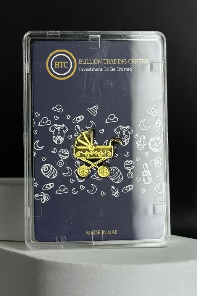 سبيكة ذهب BTC عيار 24 صافي شكل عربية بوزن 2.5 جرام