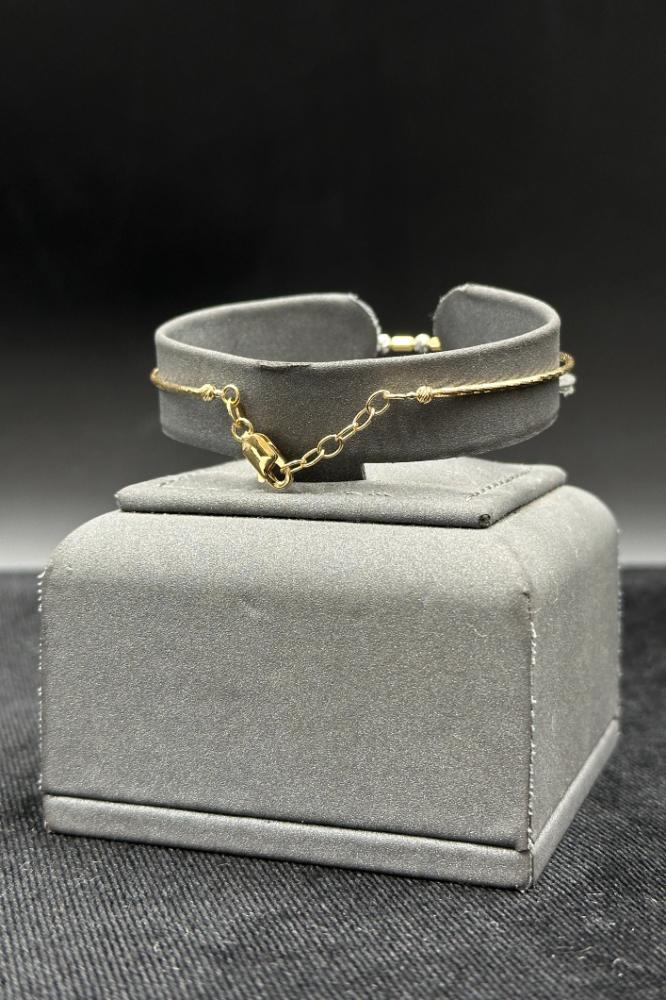 Pure Italian Gold Ball Bracelet, 18 Karat, Weight: 3.5 grams