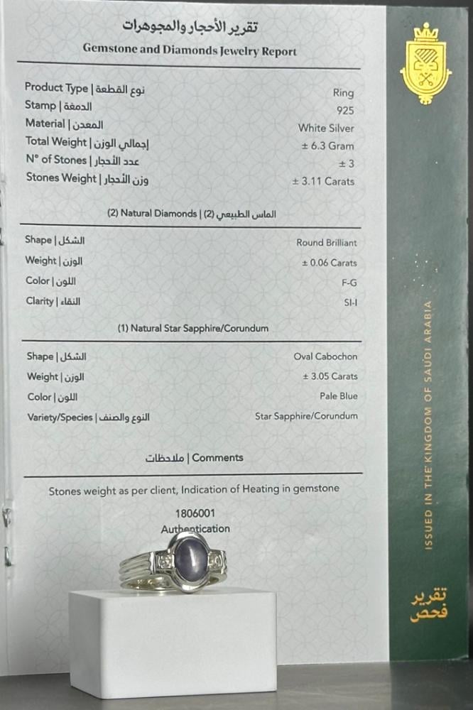 خاتم فضة رجالي 925