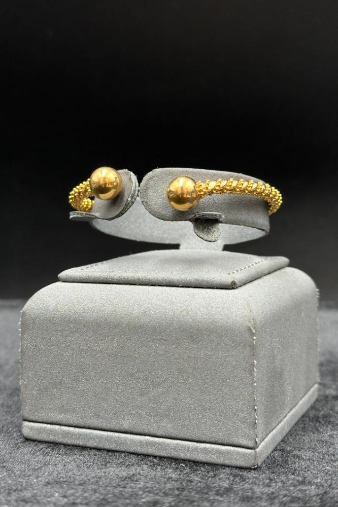 Pure 21K gold beads bracelet, weight 12.4 g