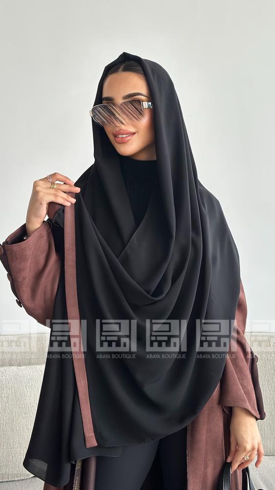 عباية شتوية باللون البني- 1245