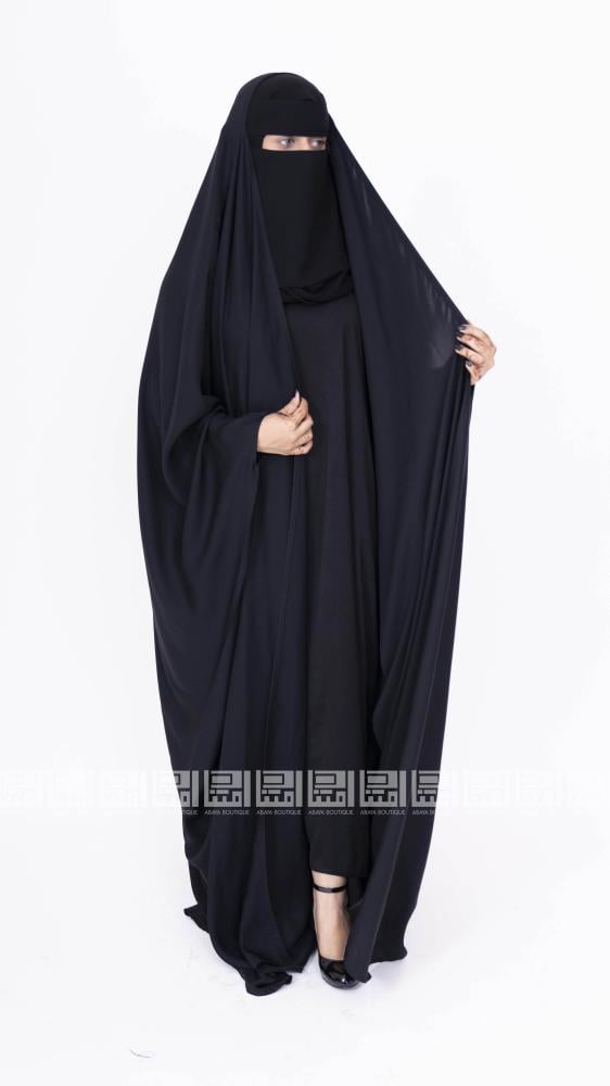 عباية رأس واسعة بتصميم فراشة عصري- 1262
