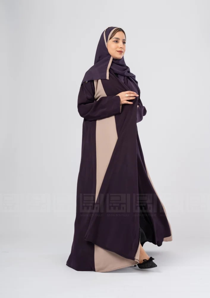 عباية كلوش باللون بنفسجي  -1376