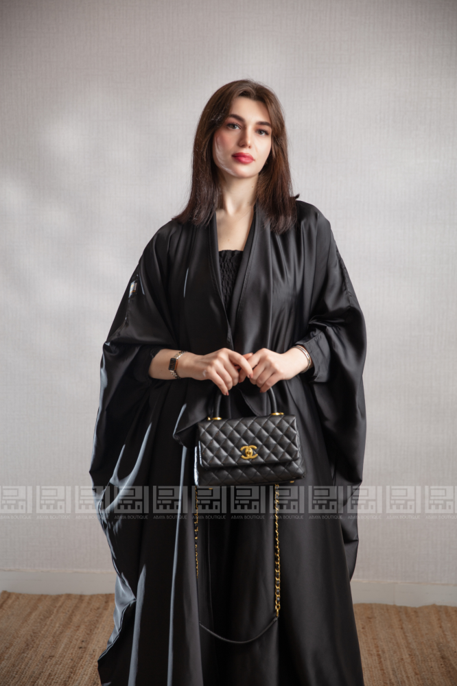عباية بشت اسود لف
