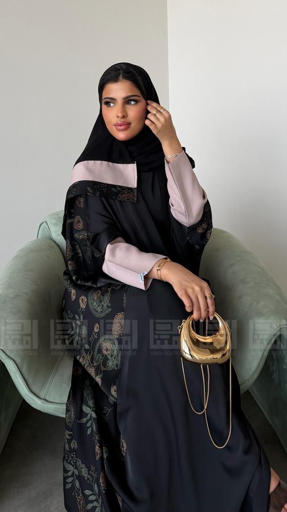 عباية بشت صيفية مشجّرة بأكمام مميزة -1643