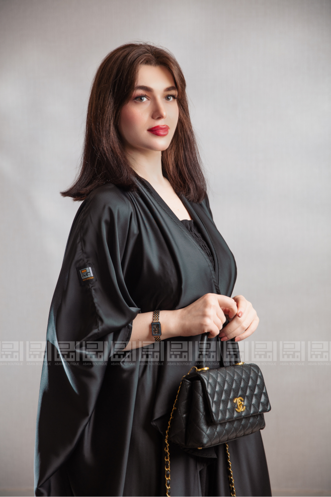عباية بشت سوداء لف