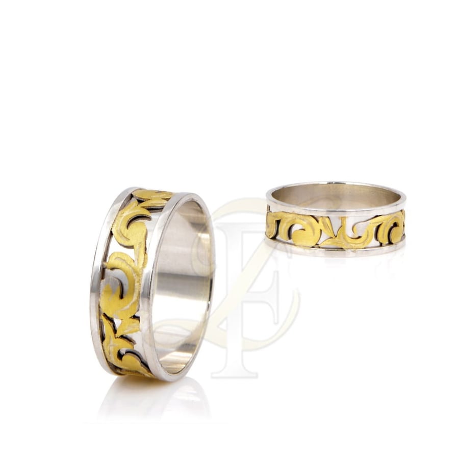 Men's 925 silver wedding ring