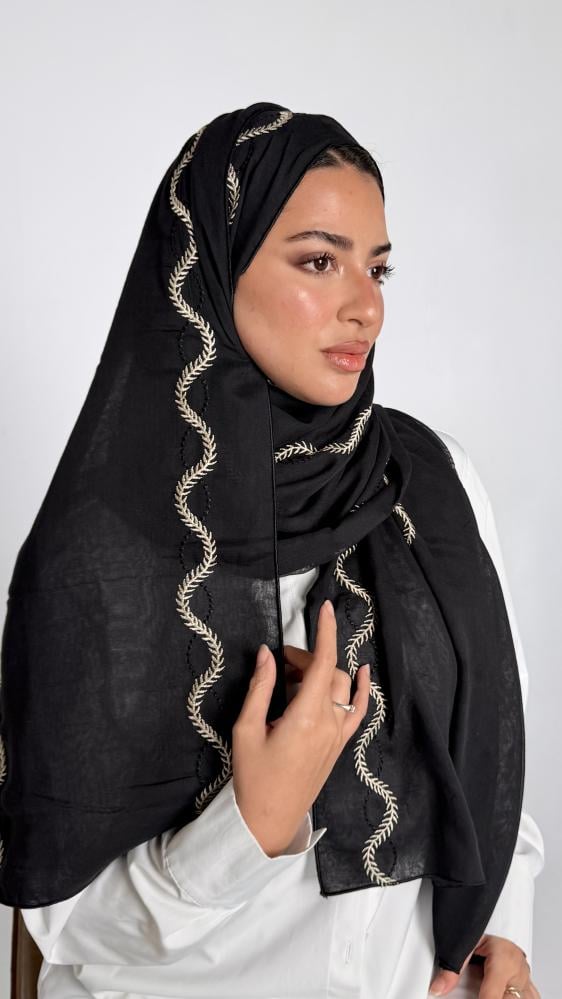 طرحة ويف اسود