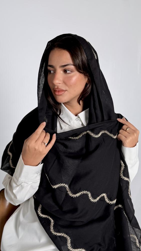 طرحة ويف اسود