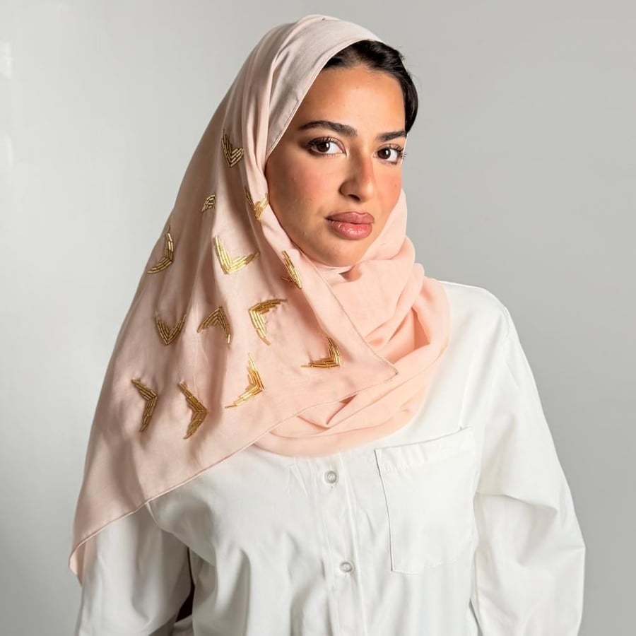 Moon pearl beads headscarf - Khurbaizi